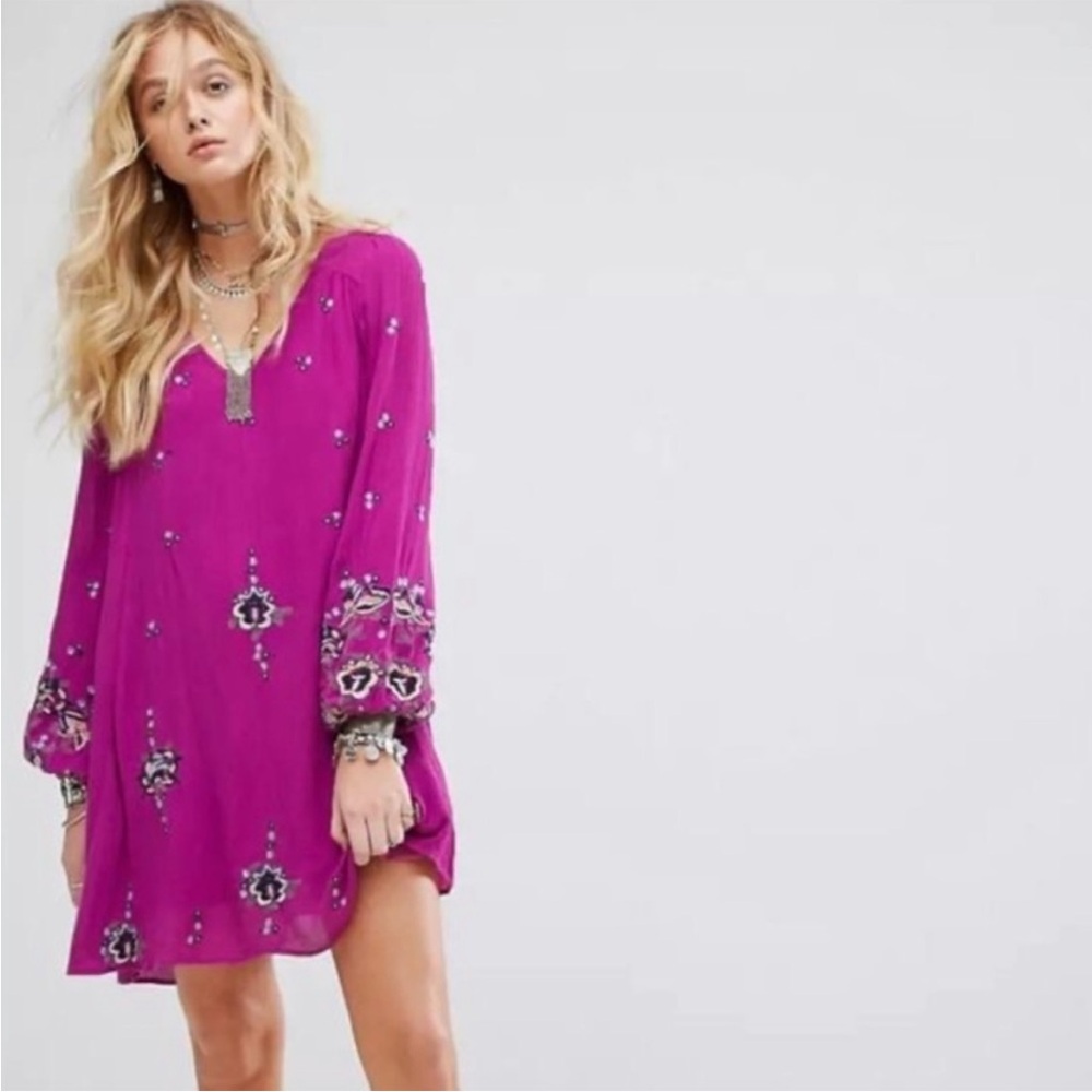 Free People Oxford Purple Dress